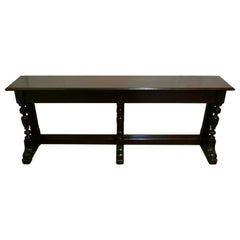 Arts & Crafts Country Oak Hall Table