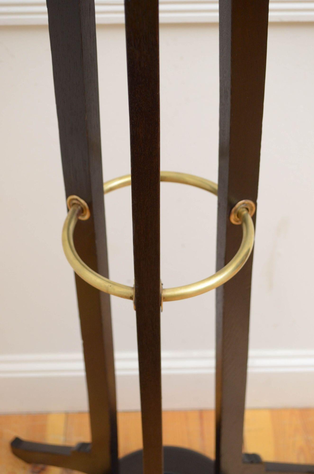 Arts And Crafts Ebonised Coat Stand 3