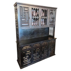 Arts and Crafts Ebonized Sideboard Cabinet