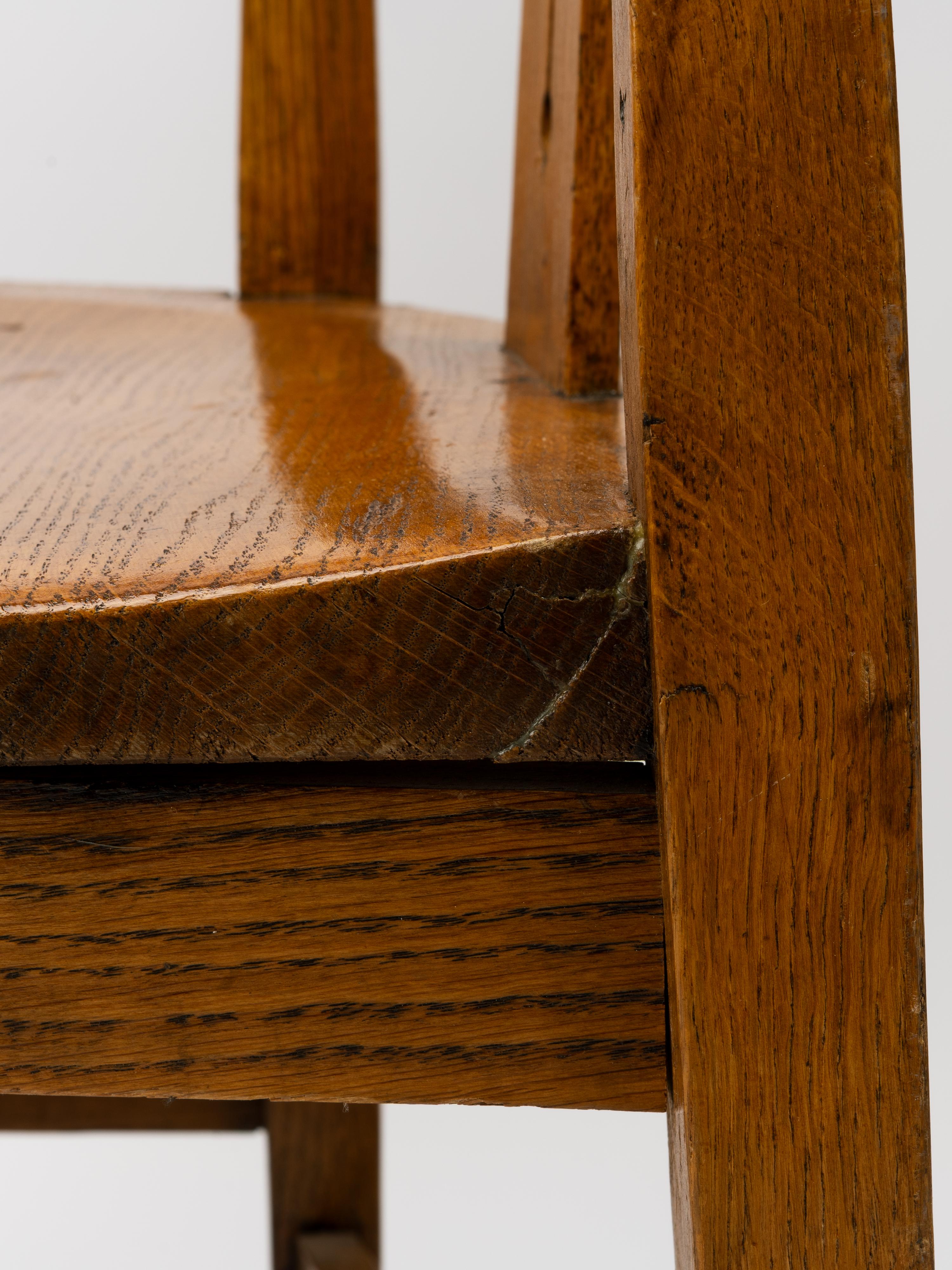 Arts and Crafts English Oak Shapland and Petter Armchair For Sale 8