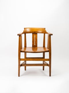 Arts and Crafts English Oak Shapland and Petter Armchair