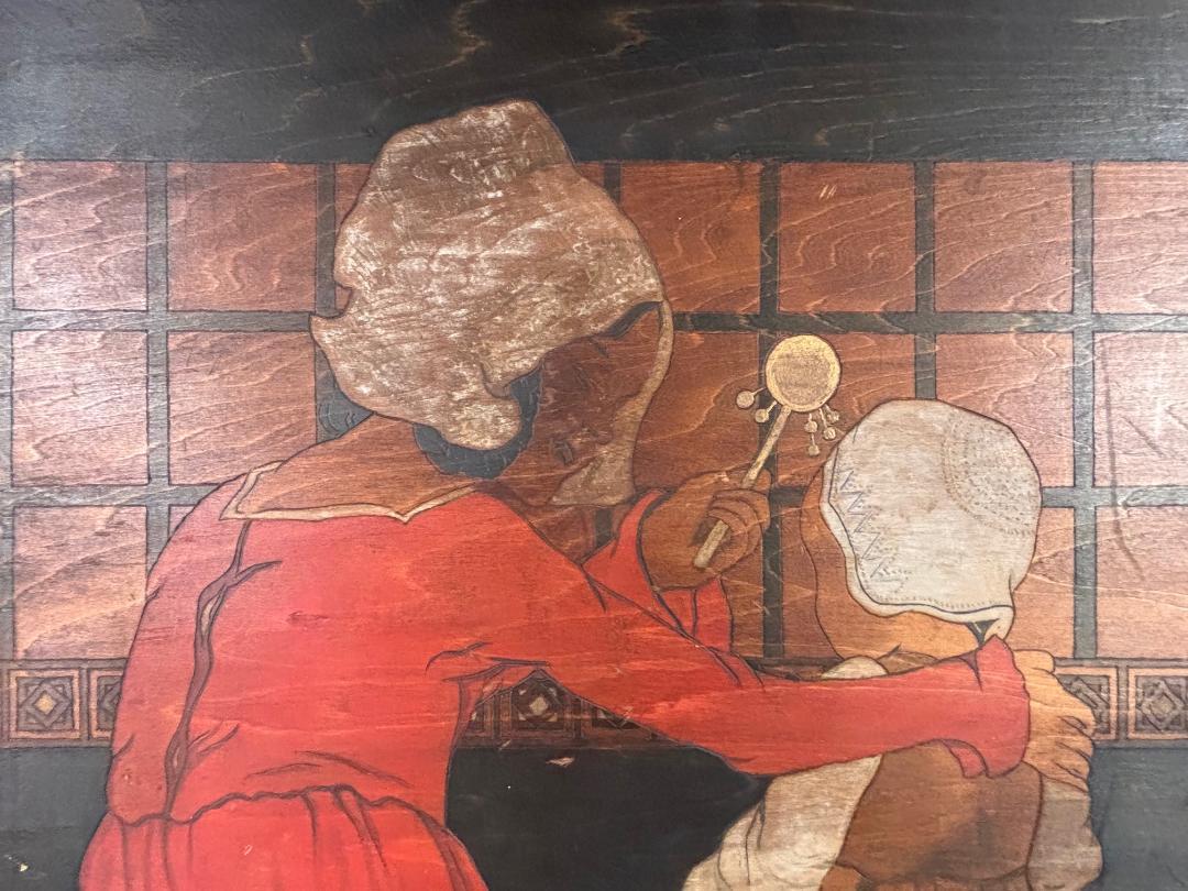 Arts And Crafts Fire Screen, Signed Arthur Grinnell 1854-1924 For Sale 6
