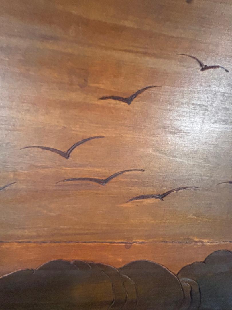 Arts And Crafts Fire Screen, Signed Arthur Grinnell 1854-1924 For Sale 1