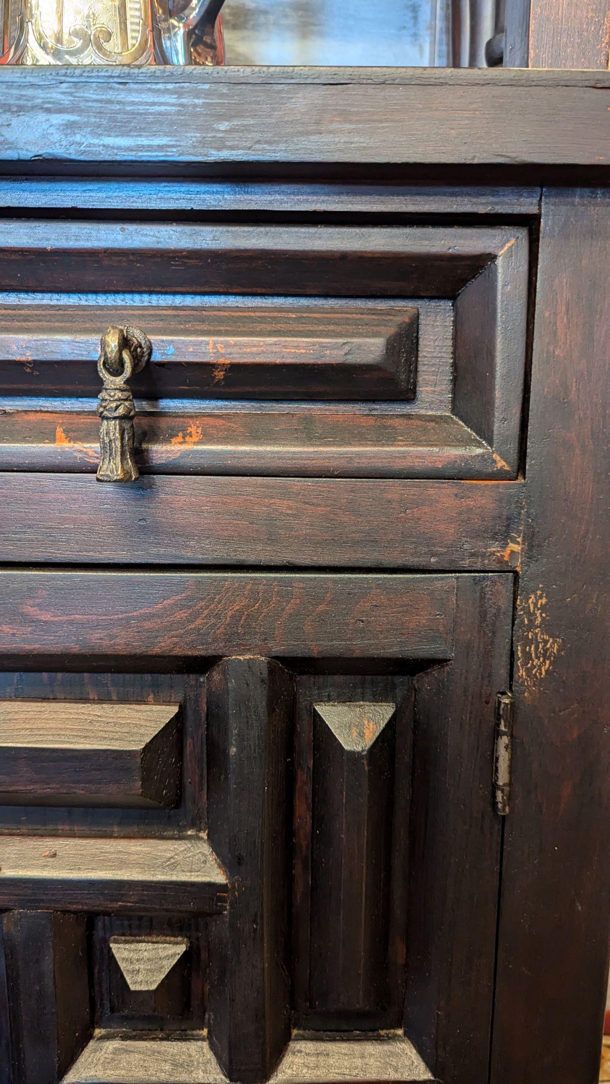 Arts and Crafts Flemish Ebonized Case For Sale 1