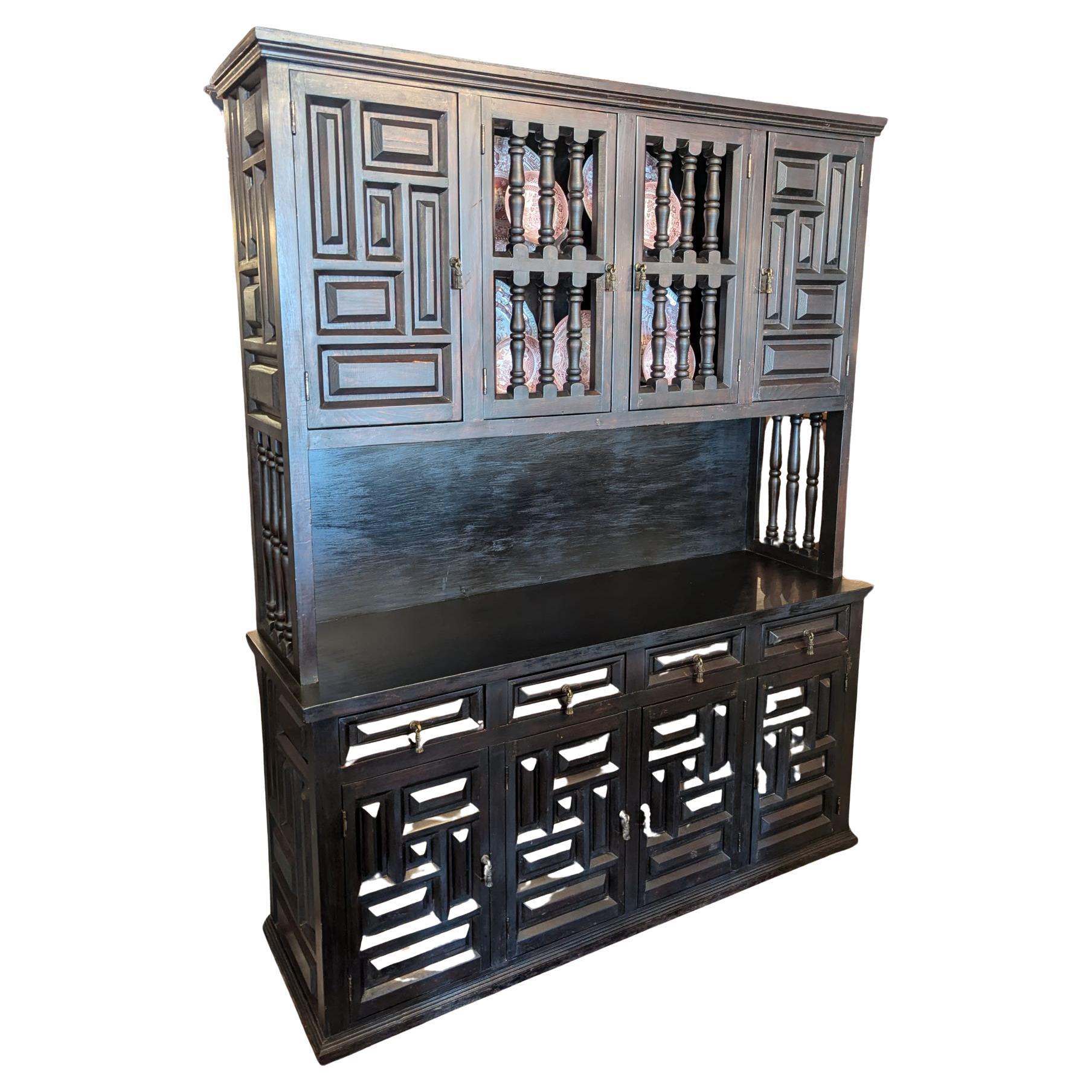 Arts and Crafts Flemish Ebonized Case For Sale
