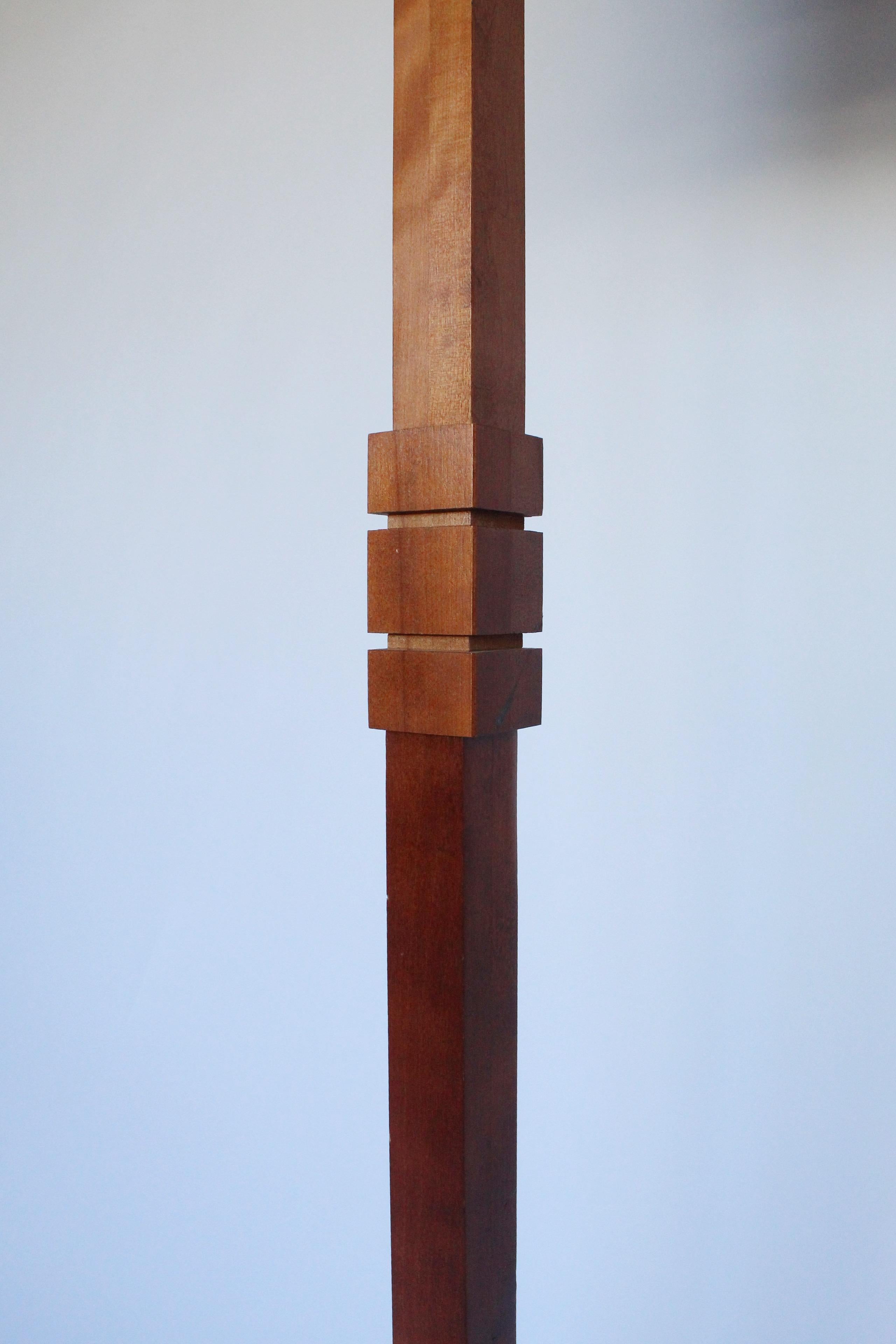 Hand-Crafted Arts & Crafts Floor Lamp in the Style of Frank Lloyd Wright