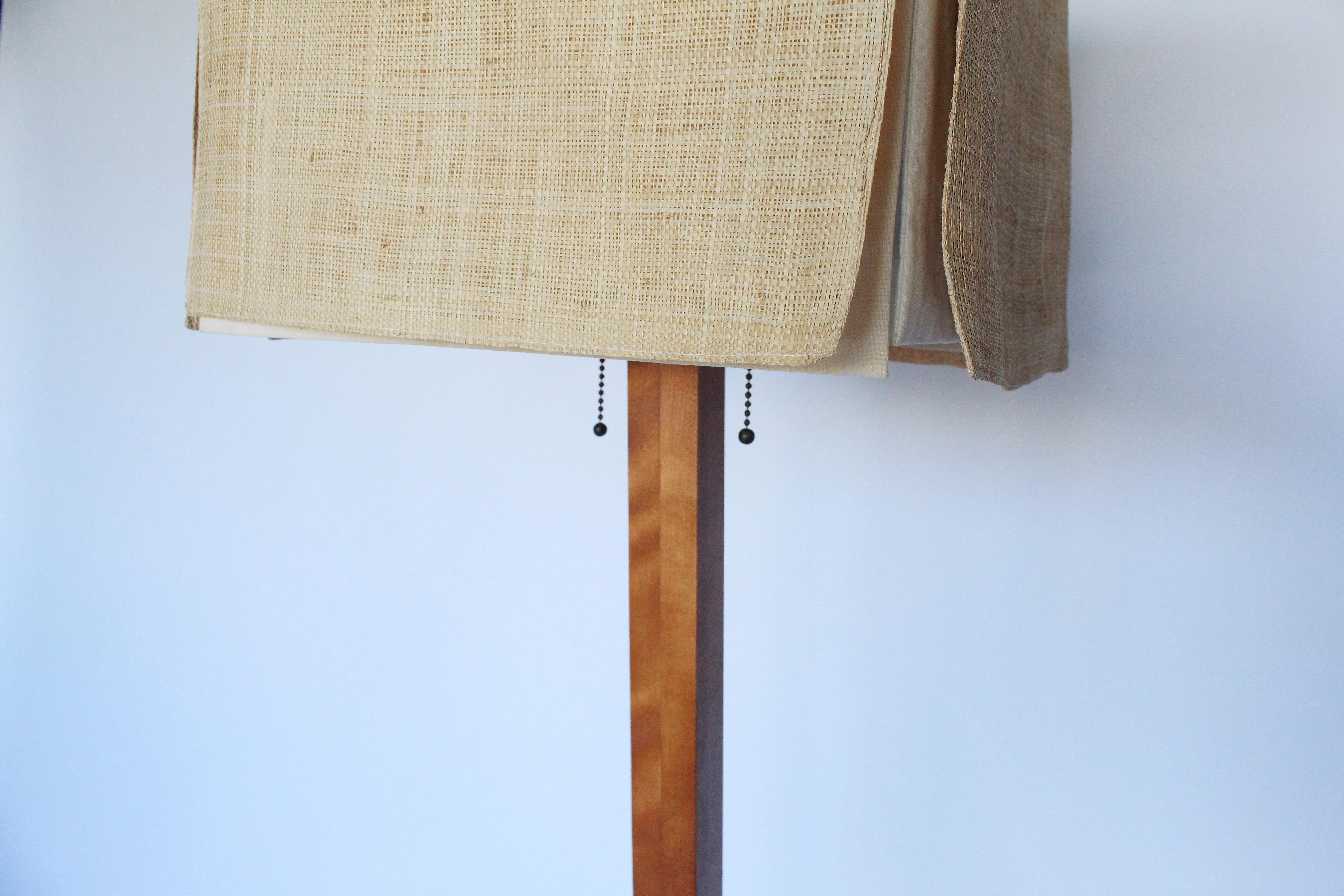 Wood Arts & Crafts Floor Lamp in the Style of Frank Lloyd Wright