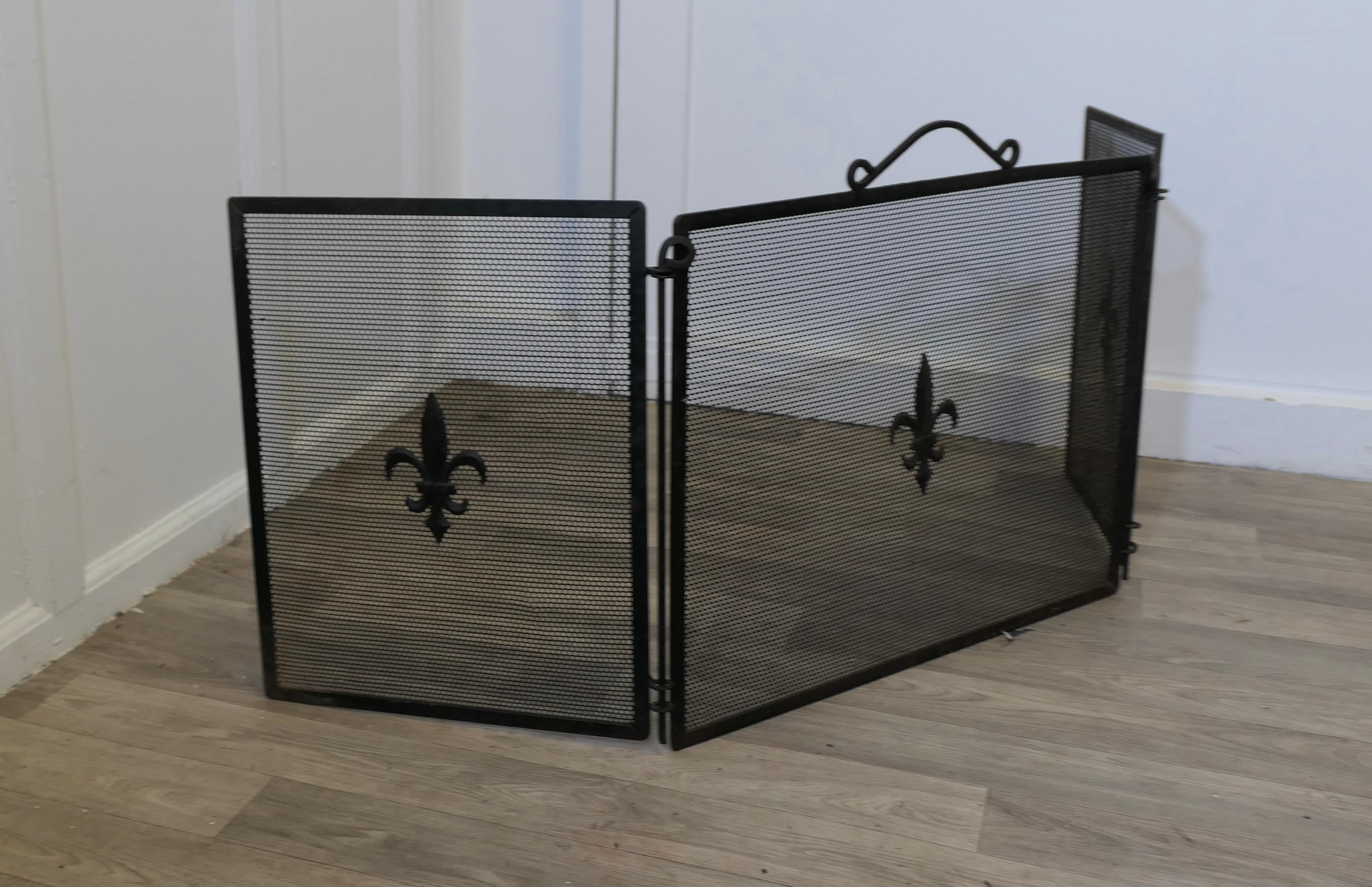Début du 20ème siècle Pare-feu pliable Craft, pare-étincelles en vente