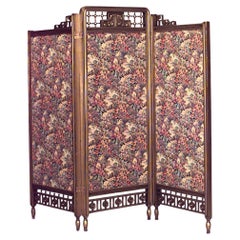 Arts and Crafts Gilt 3-Fold Screen