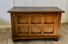 Arts and Crafts Golden Oak Canterbury Music Cabinet