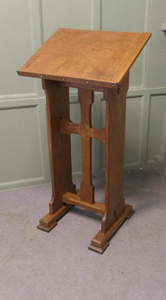 Arts and Crafts Golden Oak Podium, Restaurant Reception Greeter