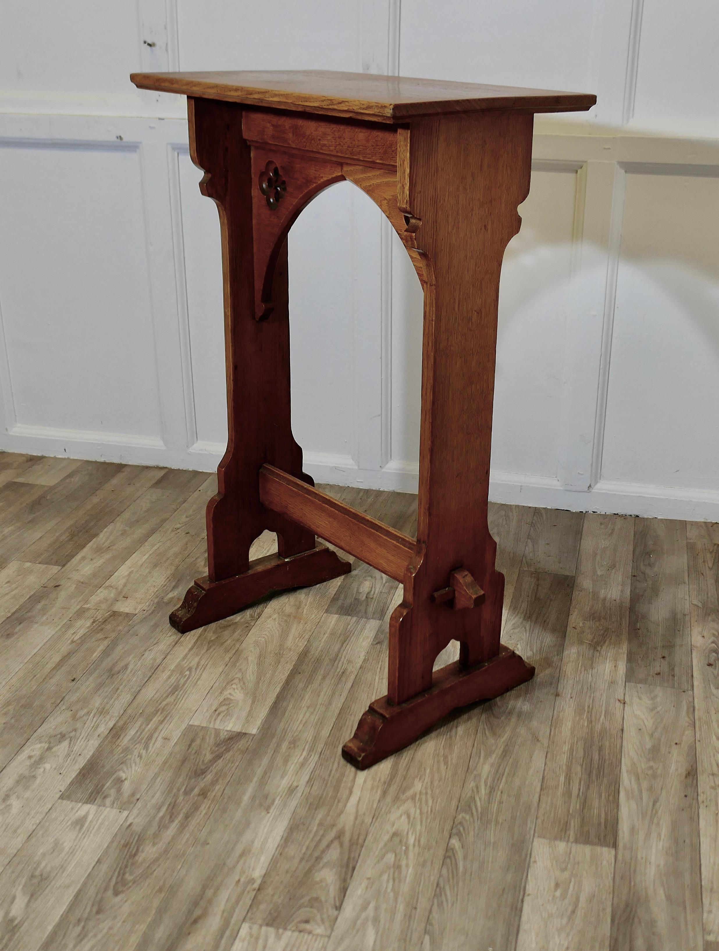 Late 19th Century Arts and Crafts Golden Oak Podium, Restaurant Reception Greeter