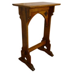 Used Arts and Crafts Golden Oak Podium, Restaurant Reception Greeter