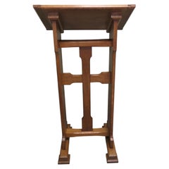 Arts and Crafts Golden Oak Podium, Restaurant Reception Greeter