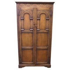 Arts and Crafts Hall Wardrobe in Oak  This is a good Style Arts and Crafts piece