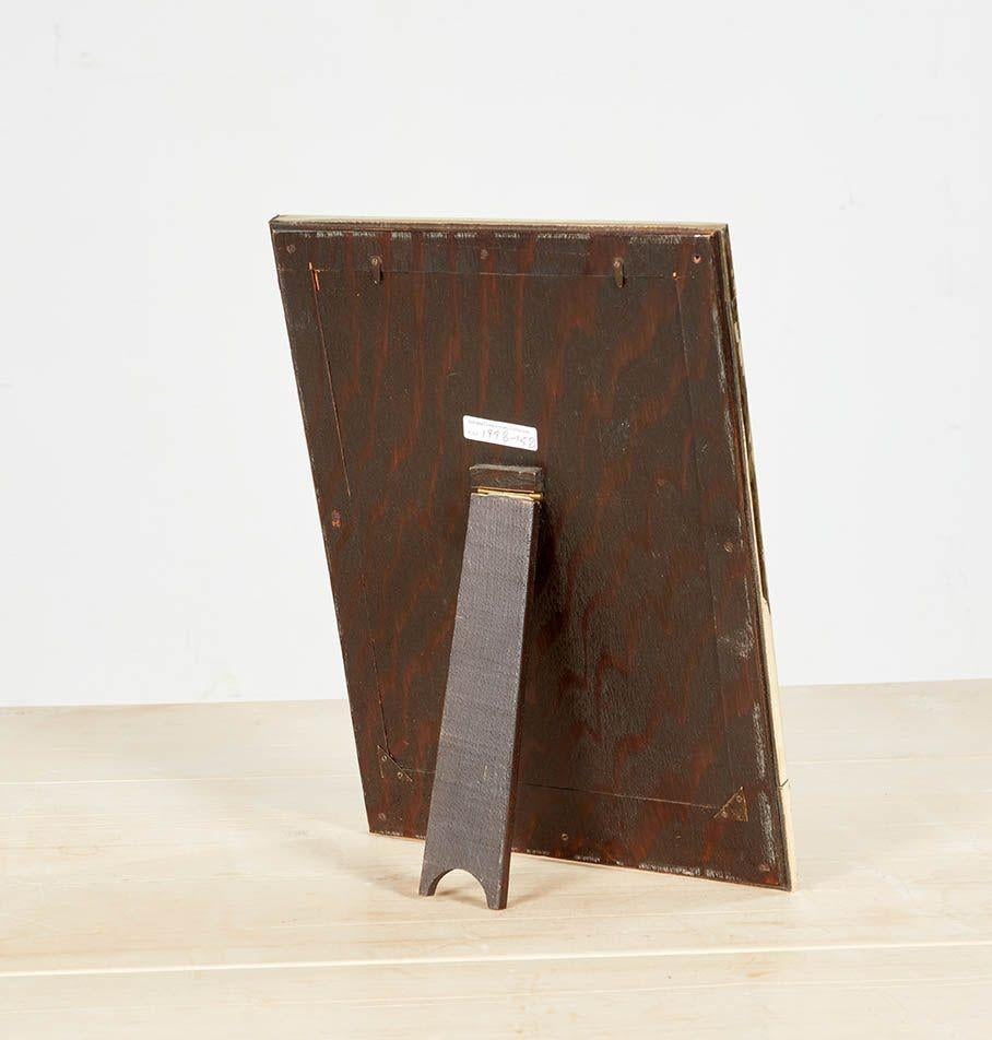 Arts and Crafts Hammered Brass Picture Frame For Sale 3