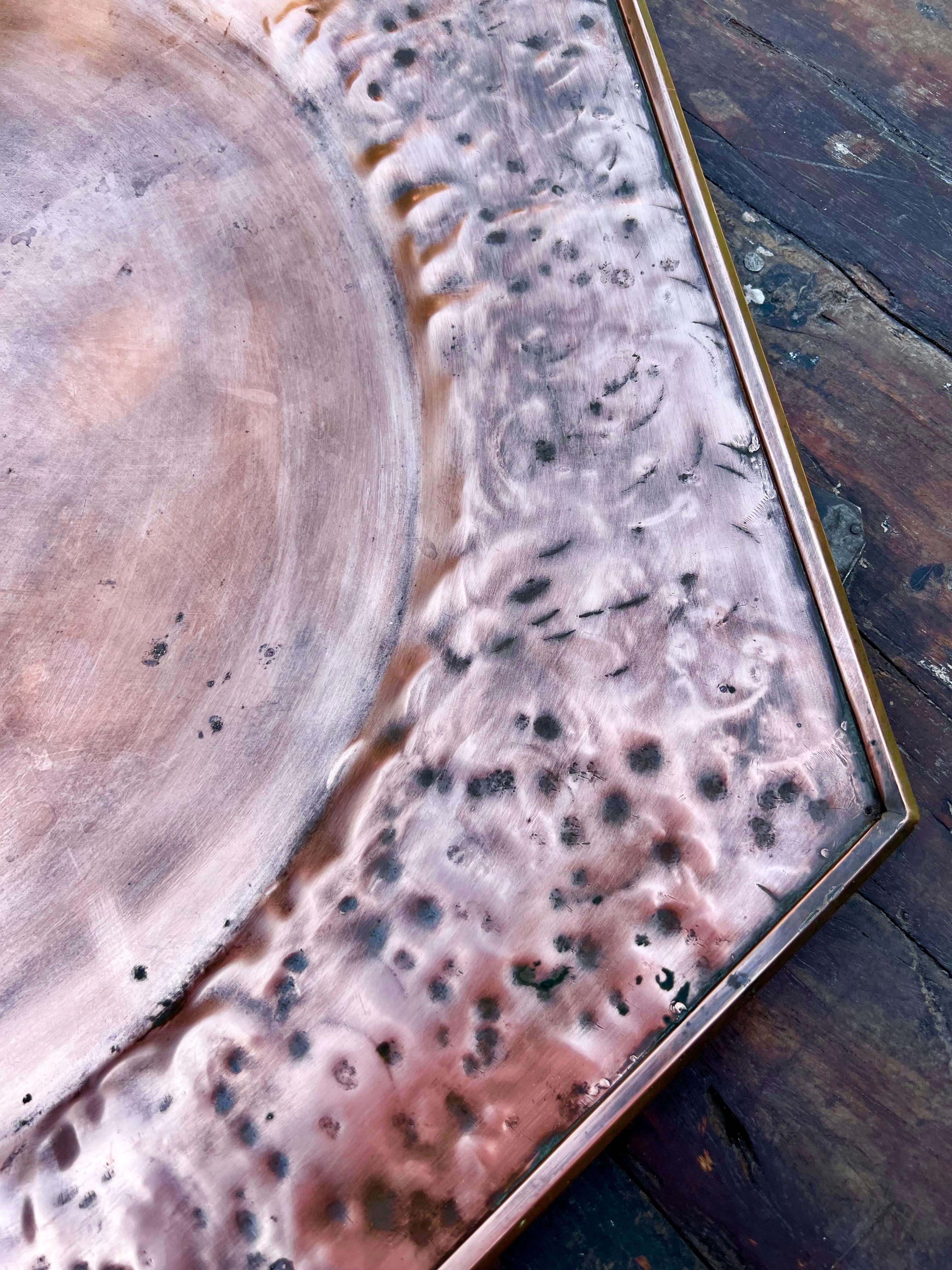 hammered copper trays