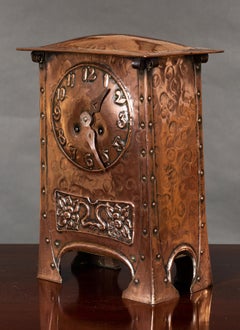 Arts & Crafts Hammered Copper Mantel