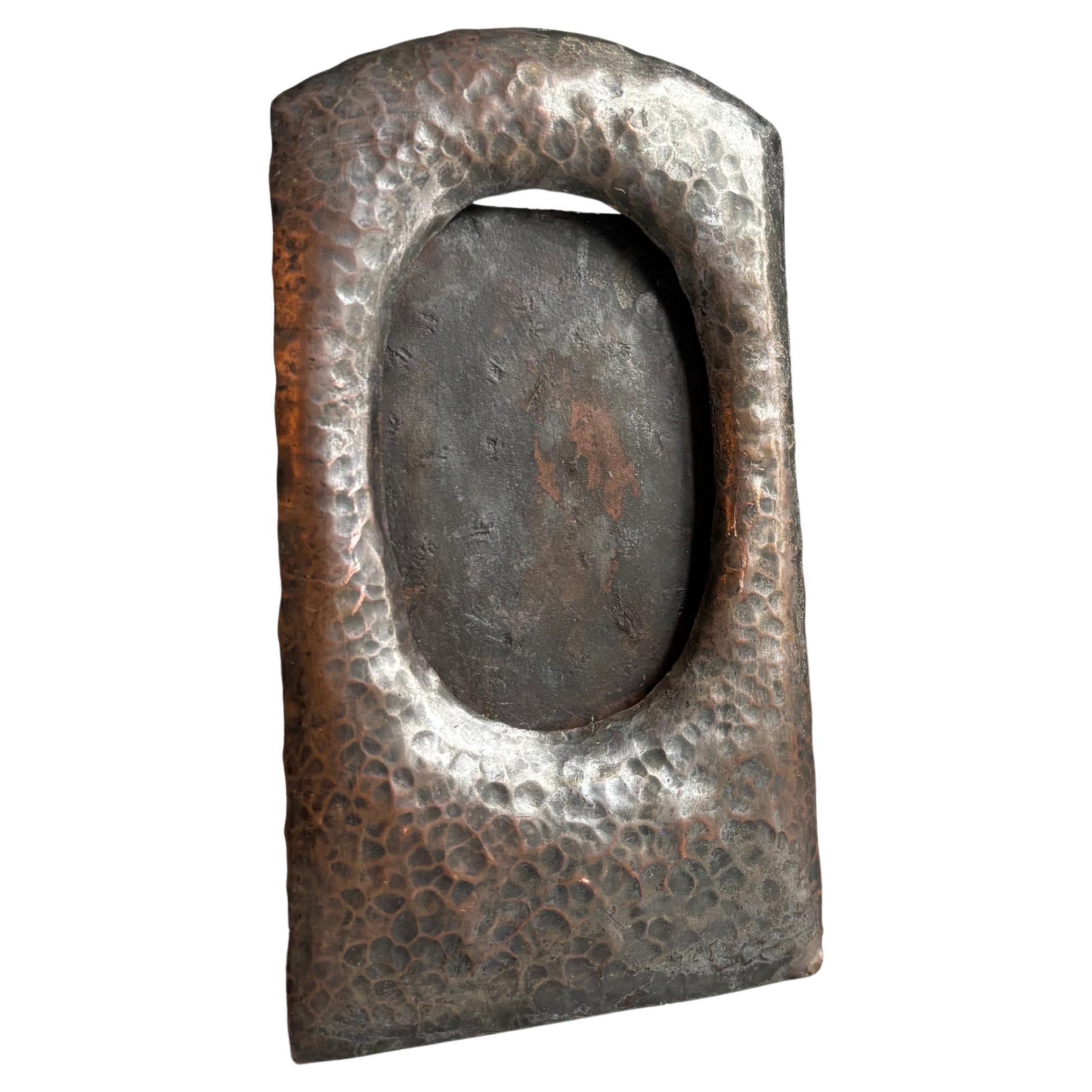 Arts and Crafts Hammered Copper Picture Frame, 1900s