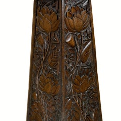 Arts and crafts hand carved pedestal, England ca 1880
