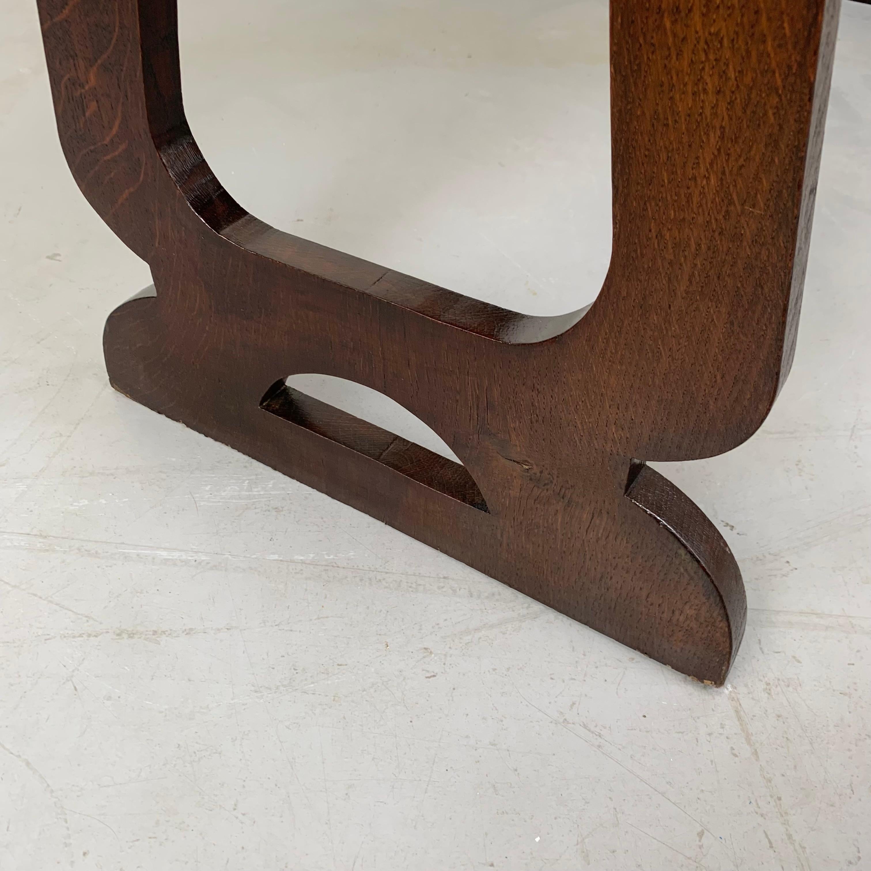 Scaffale in legno artigianale Arts and Crafts, circa 1910, Regno Unito. in vendita 6