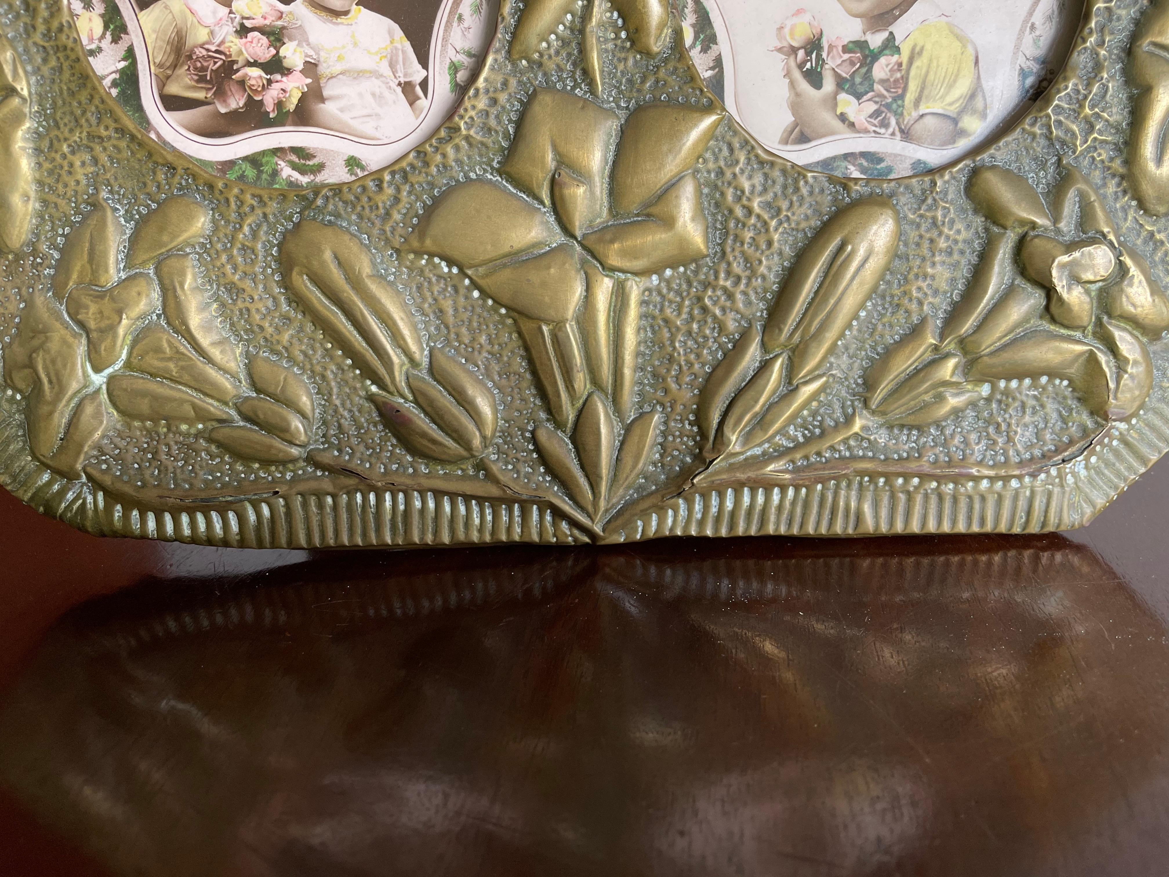 hammered copper picture frame