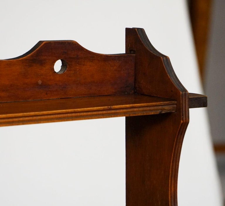 Arts and Crafts Hanging Shelf of Mahogany from England For Sale at 1stDibs