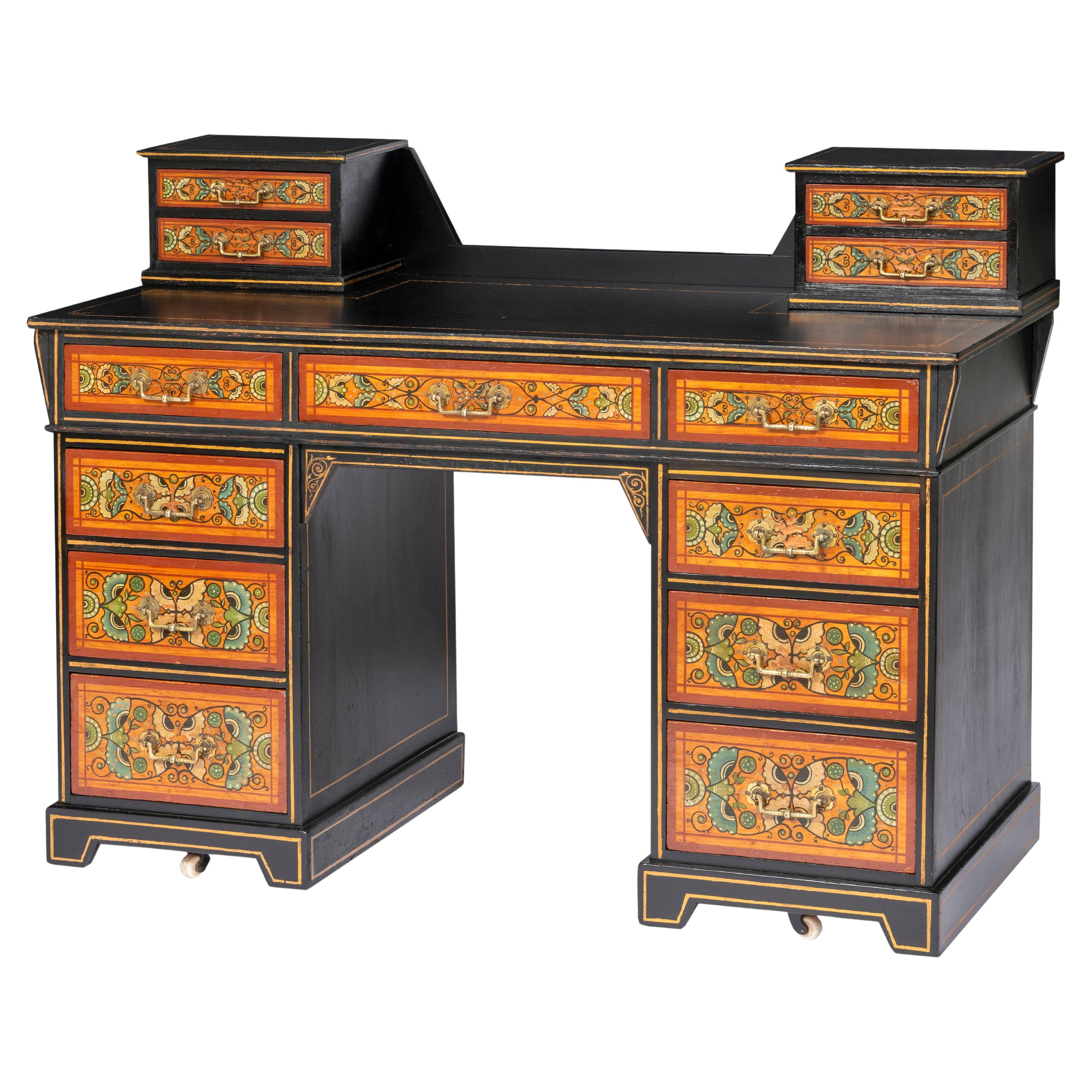 Bureau Heal's Arts and Crafts, Angleterre circa 1890