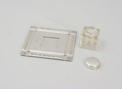 Arts And Crafts Inkwell With Inscription