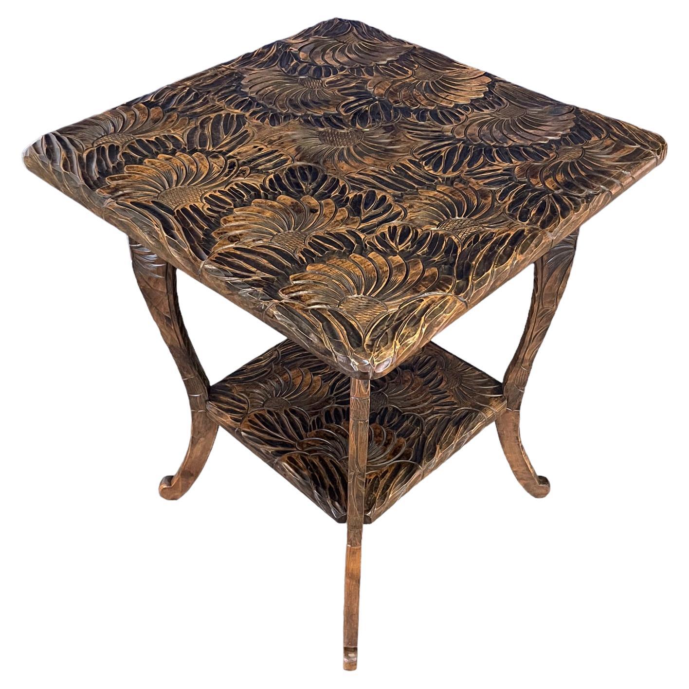 Arts & Crafts Japanese Table retailed by Liberty and Co. For Sale
