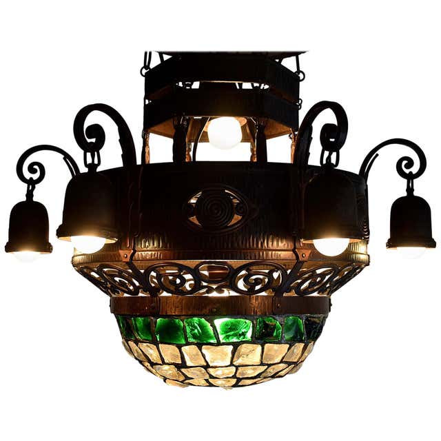 AUSTRIAN ART NOUVEAU BAT FIXTURE at 1stDibs | bat light fixture ...