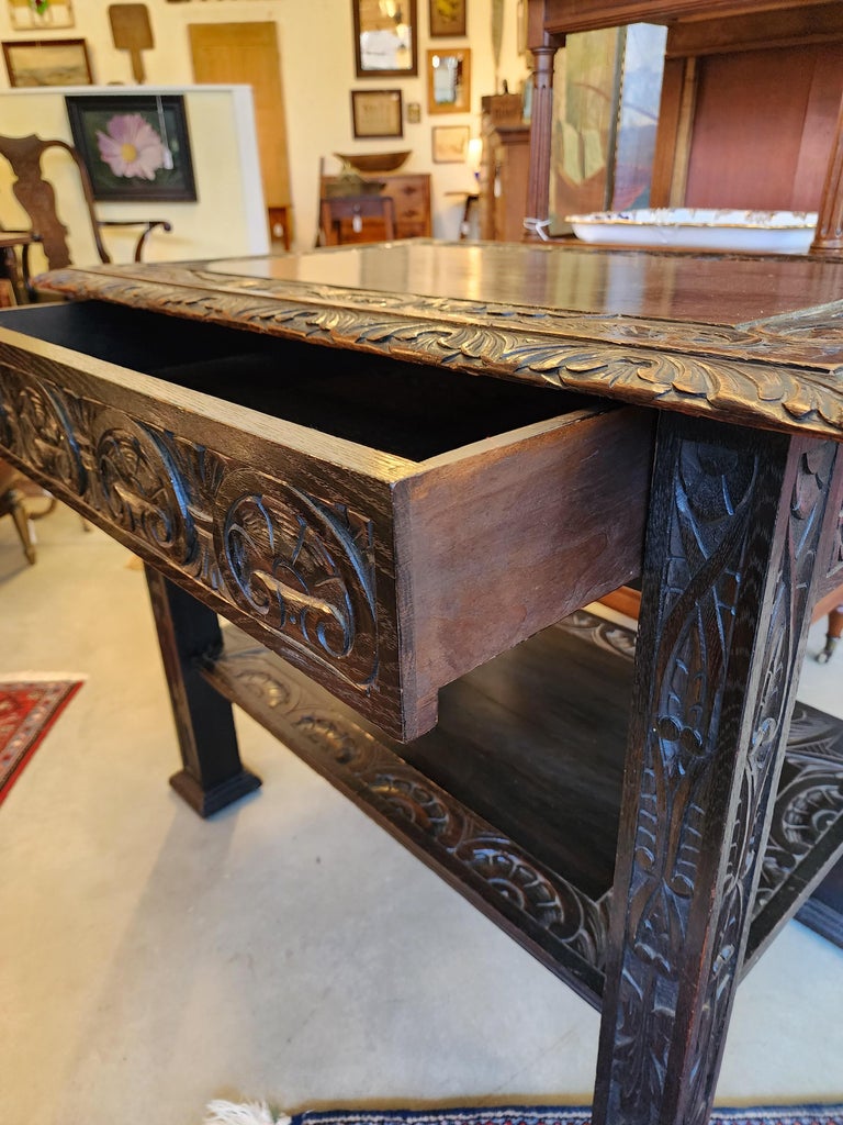 Arts and Crafts Library Table For Sale at 1stDibs