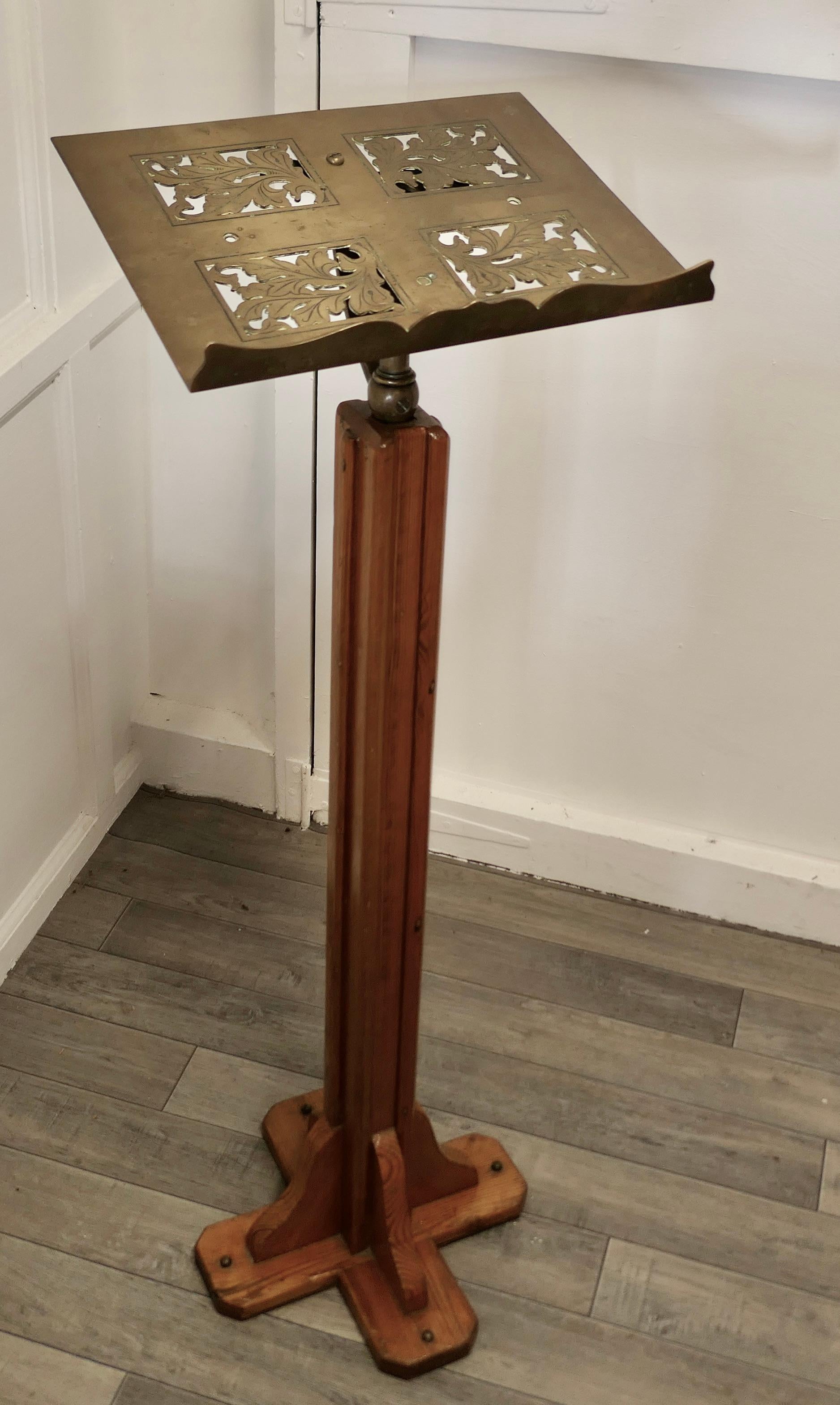 19th Century Arts and Crafts Menu Podium, Maître d' Stand