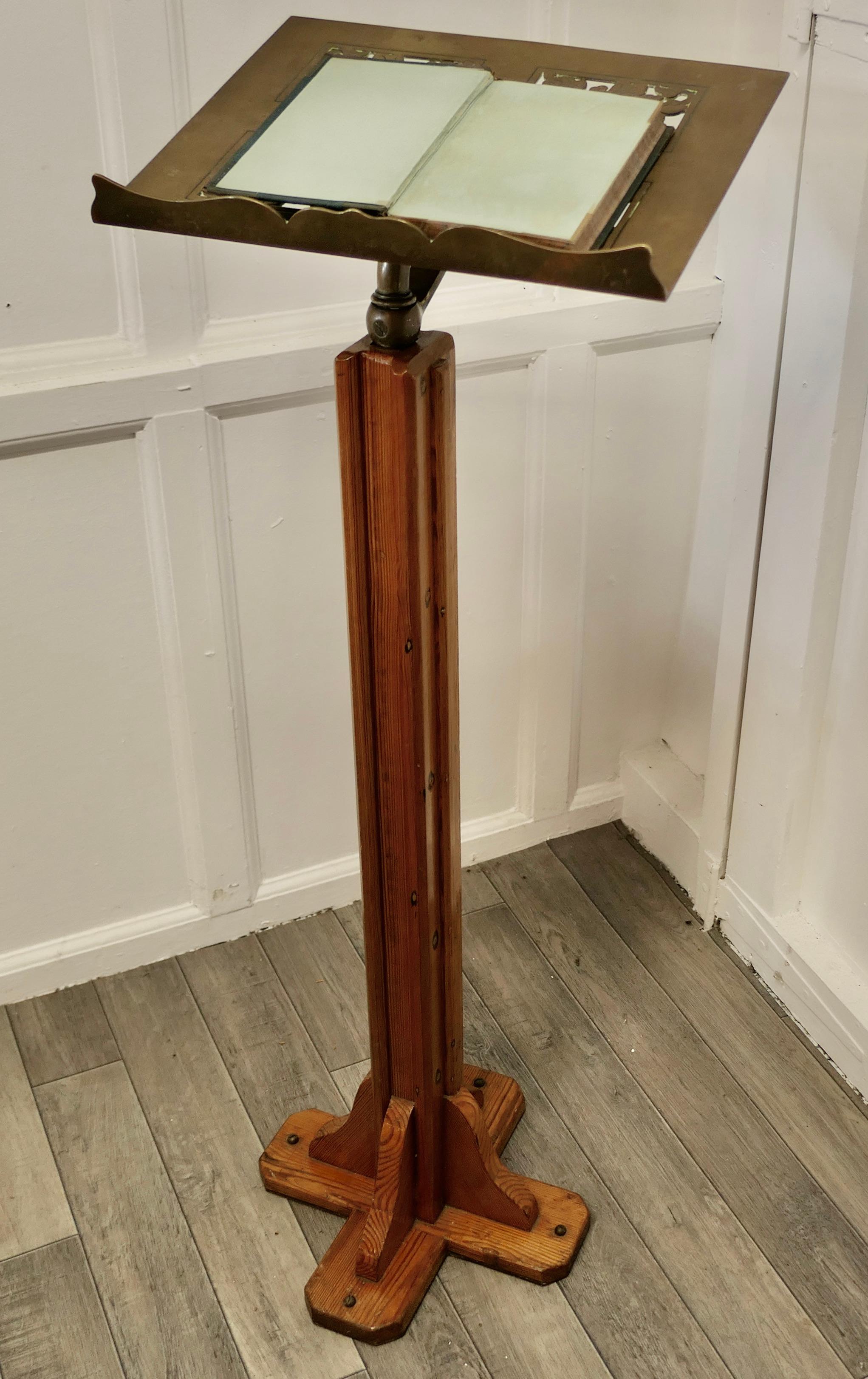 Pine Arts and Crafts Menu Podium, Maître d' Stand
