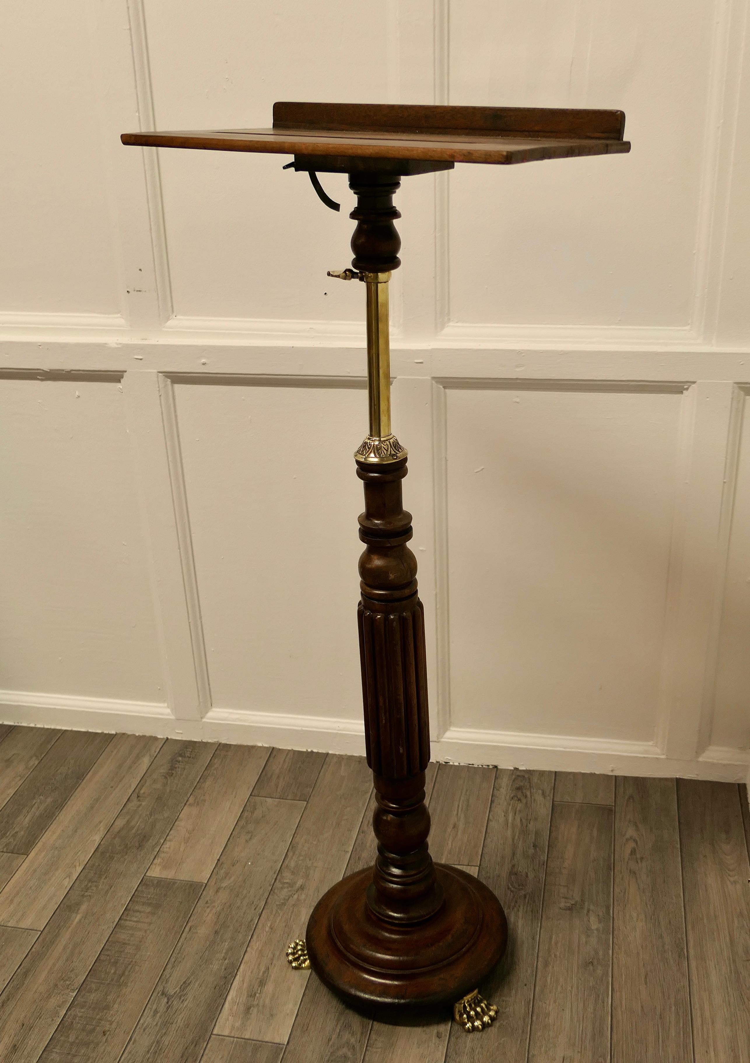 Adam Style Arts and Crafts Menu Podium, Reading Stand