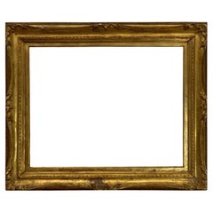 American 21x27 inch Arts and Crafts Carved Picture Frame circa 1915