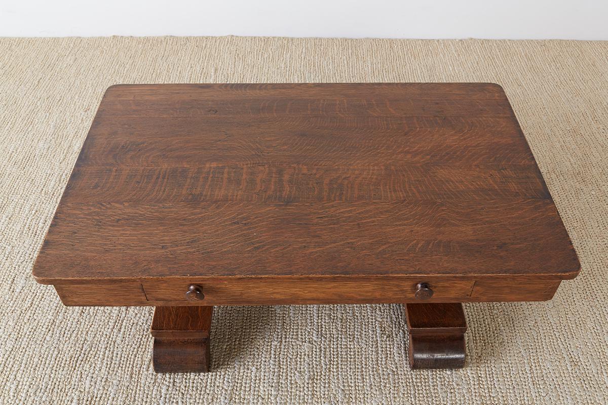 American Arts and Crafts Mission Oak Coffee Cocktail Table