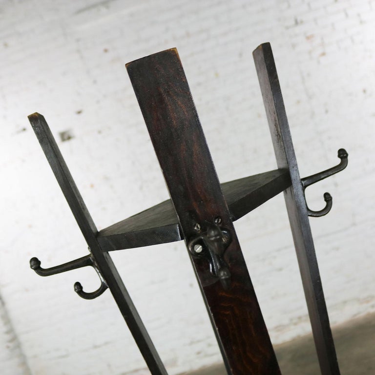 Arts and Crafts Mission Style Coat Tree at 1stDibs