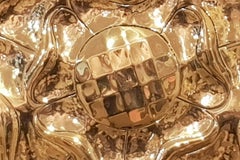 Arts & Crafts Movement Brass Tudor Rose Charger by Hugh Wallis