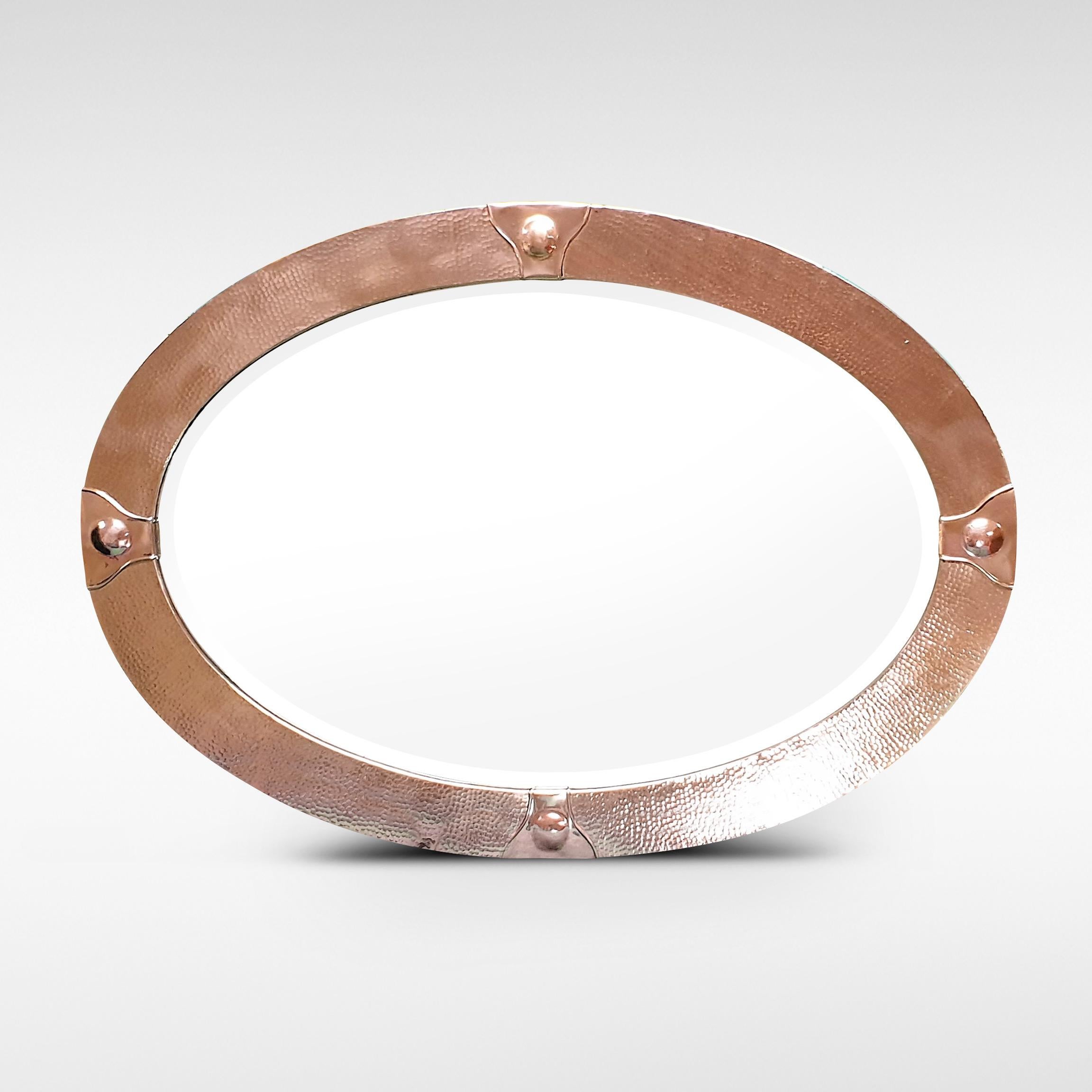 Arts and Crafts Arts & Crafts Movement Copper Mirror in the Style of Liberty & Co.
