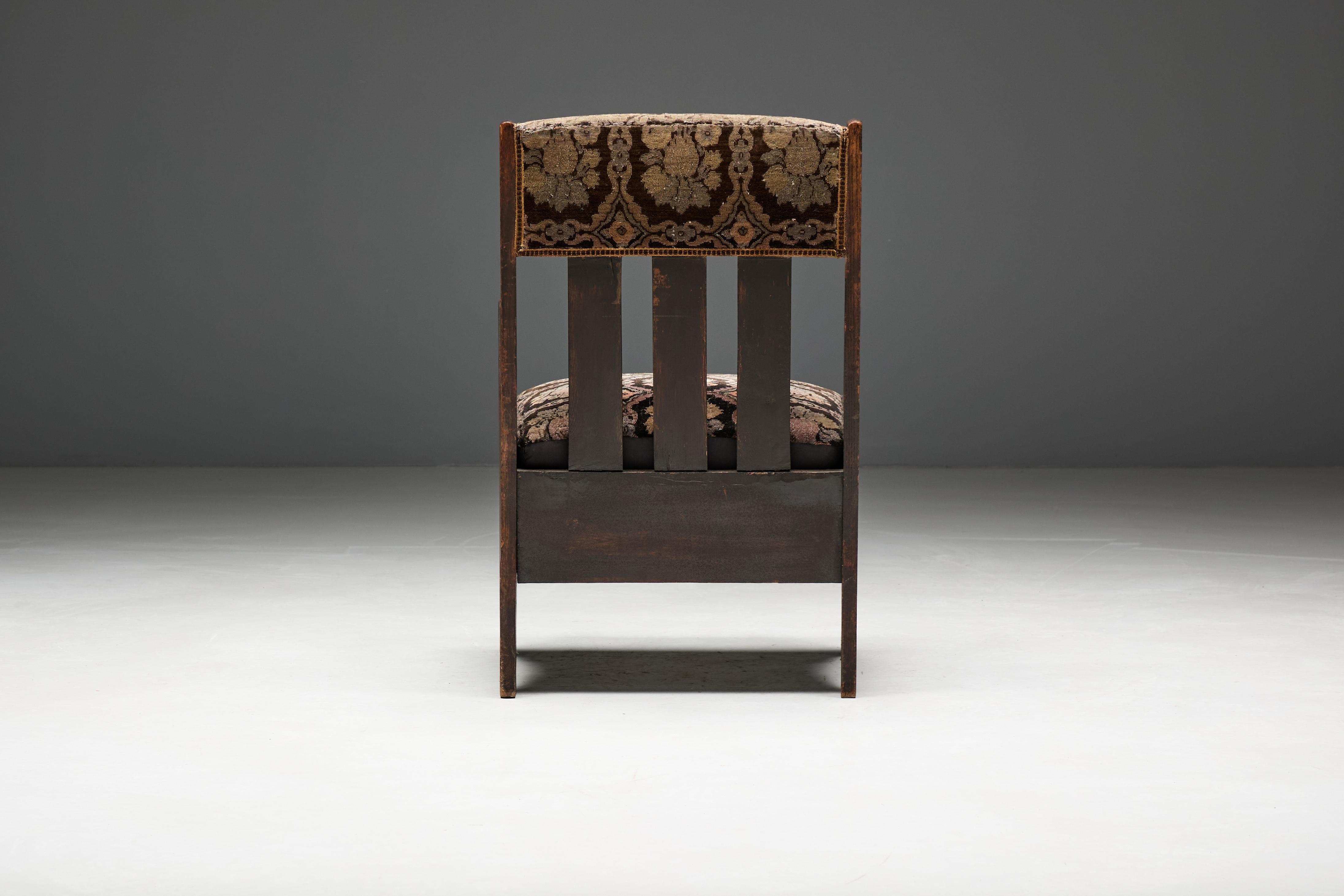 Arts and Crafts Oak Armchair, UK, 1900s For Sale 6