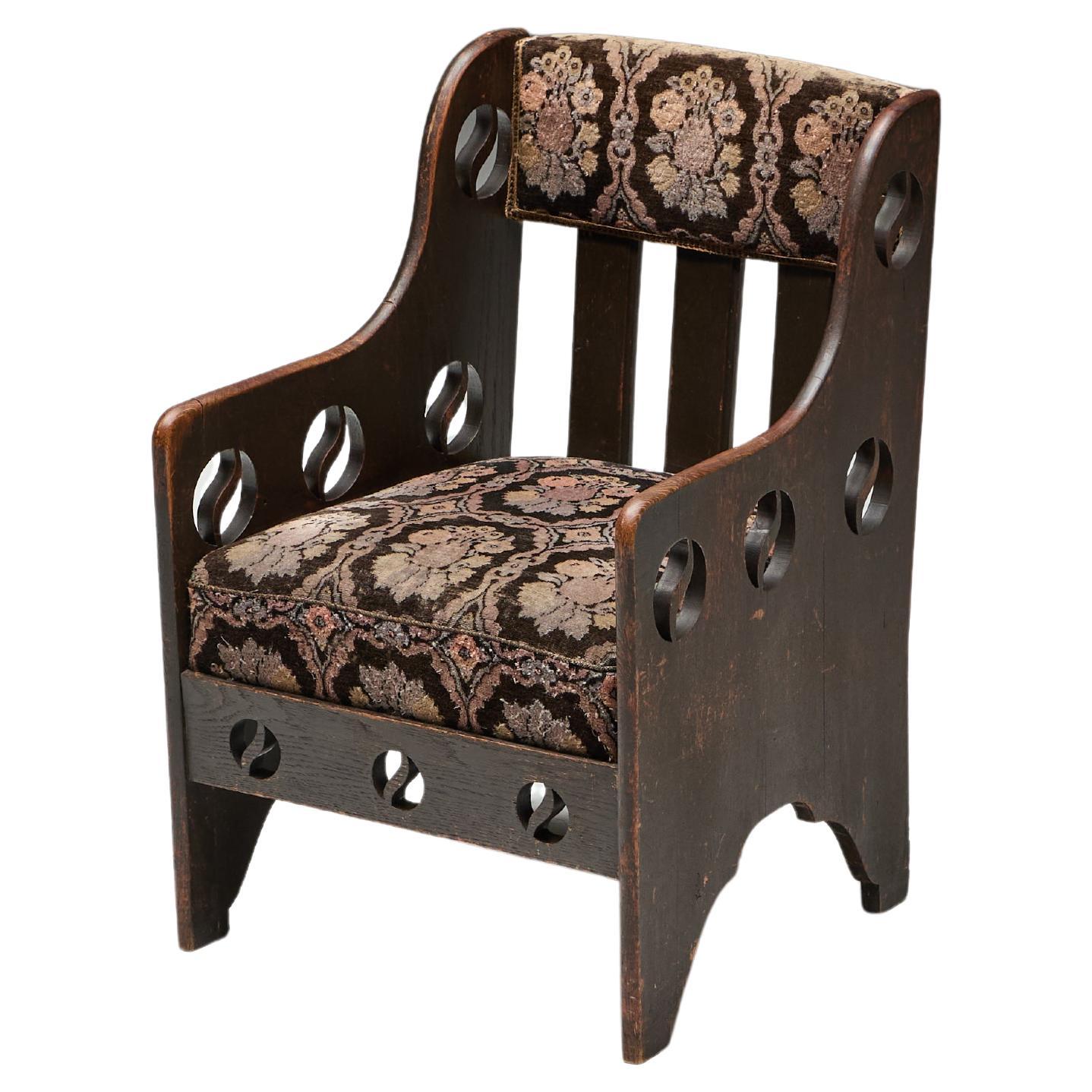 Arts and Crafts Oak Armchair, UK, 1900s For Sale