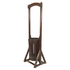 Arts and Crafts Oak Barrel Umbrella Stand