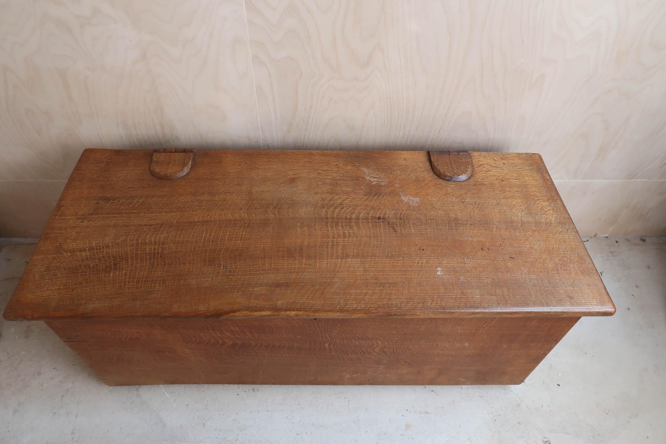 Arcón para mantas Arts and Crafts Oak, Inglés, Circa 1900 Artes y manualidades en venta