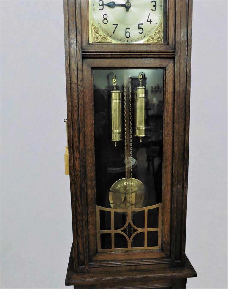 Arts and Crafts Oak Cased Longcase Clock For Sale at 1stDibs arts and
