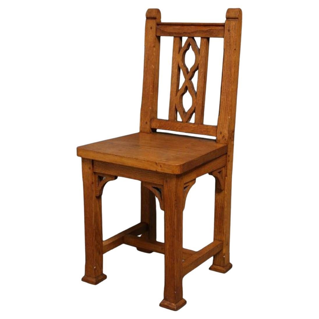 Arts & Crafts Oak Child's Chair For Sale