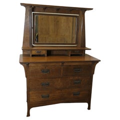 Arts and Crafts Oak Dressing Chest