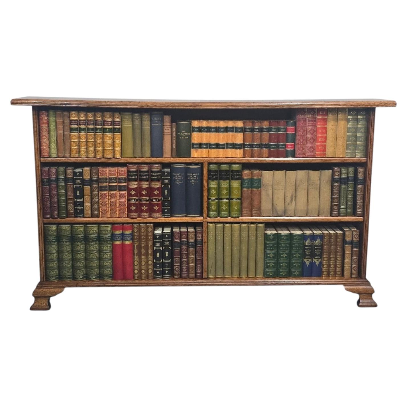Arts and Crafts Oak Low Bookcase