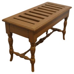 Antique Arts and Crafts Oak Luggage Rack, Suitcase Stand