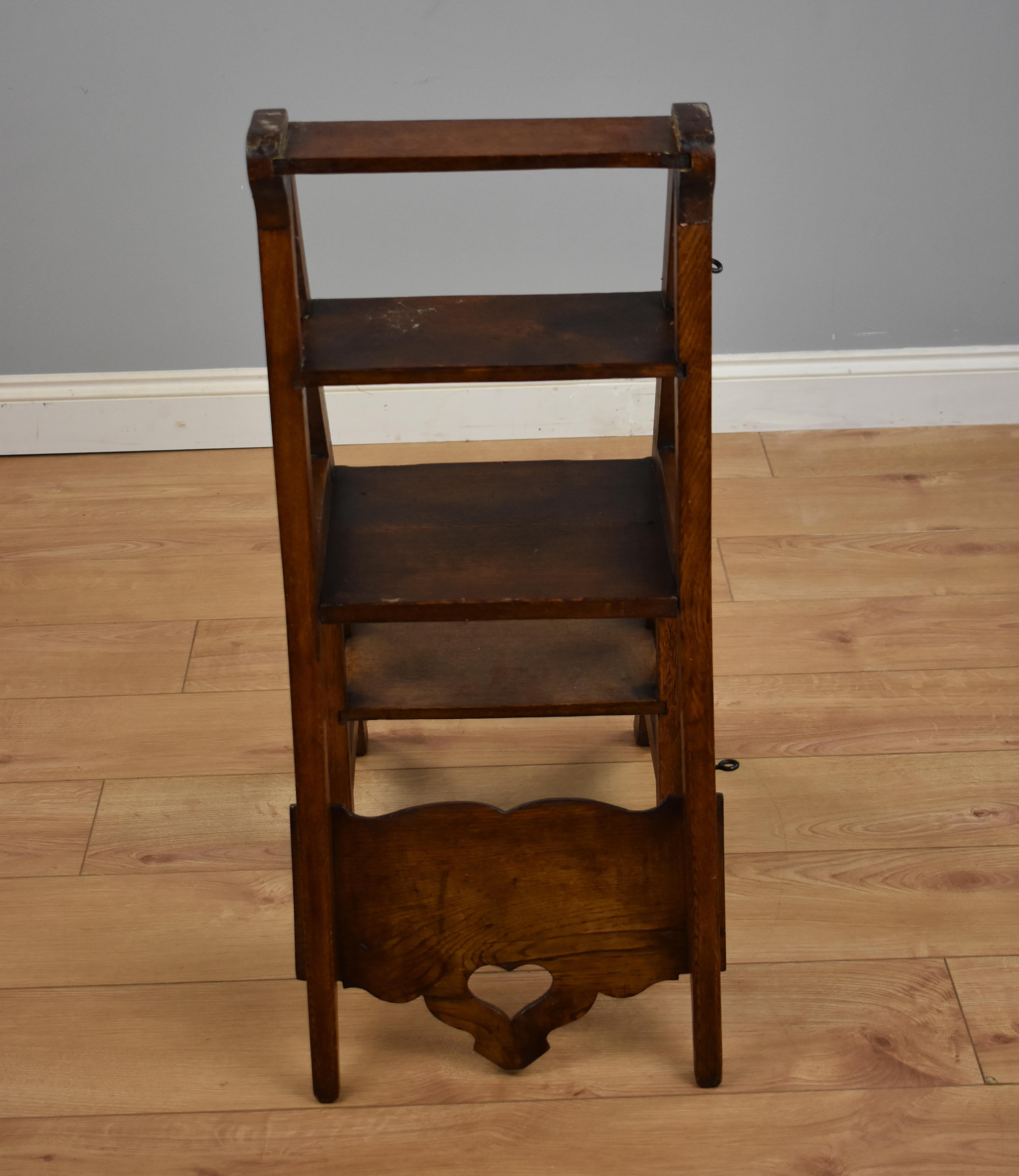Arts and Crafts Arts & Crafts Oak Metamorphic Chair/steps